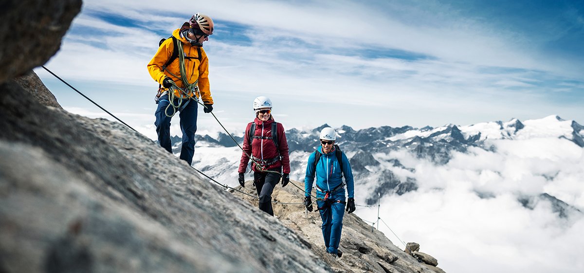 Steig zum Kitzsteinhorn Gipfel auf 3.203 m