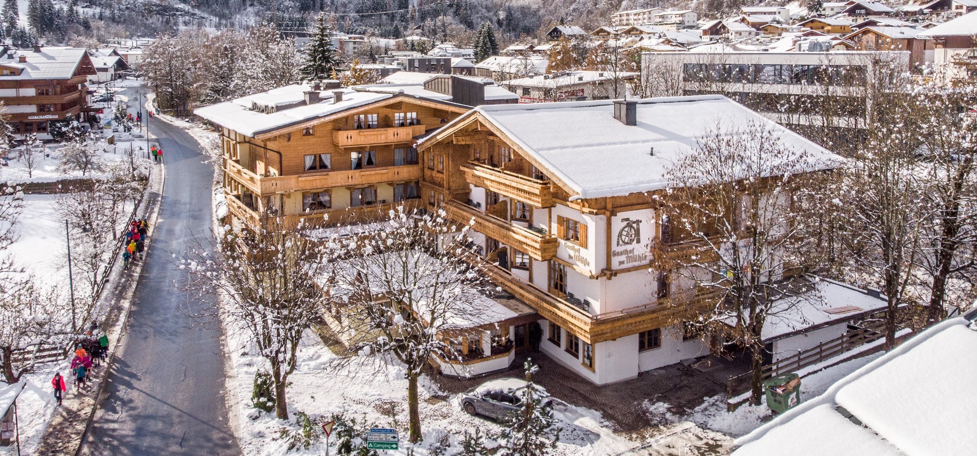 Hotel Mühle in winter